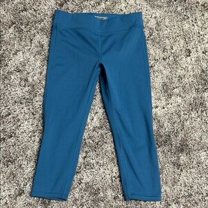 Lole Girls' Blue Teal Active Capris - Stretch Performance Bottoms